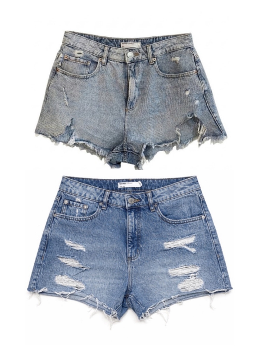 2 Garage Distressed Blue Denim ‘Festival’ & ‘Mom’ Shorts Bundle – Size 28/7 GUC
